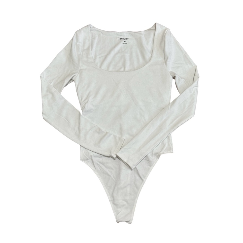 white pacsun long sleeve body suit